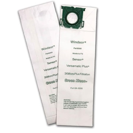 Green Klean Green Klean GK-5300 Triple Layer Replacement Vacuum Bags - 10 per Case - Case of 10 GK-5300